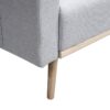 Easton - Linen Fabric Sofa, Loveseat, Chair Living Room With USB Charging Ports Pockets And Pillows (Set of 3) - Light Gray - Image 9