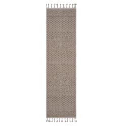 Guros - 2' X 8' Medallion Indoor / Outdoor Area Rug - Beige
