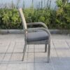 Balcones - Outdoor Wicker Dining Chairs With Cushions (Set of 8) - Gray / Dark Gray - Image 6