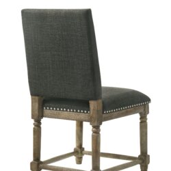 Everton - Fabric Dining Chair With Nailhead Trim (Set of 2) - Gray