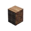 10 Piece Interlocking Deck Tiles Striped Pattern, Square Acacia Hardwood Outdoor Flooring For Patio, Bancony, Pool Side - Yellow - Image 18