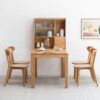 Simple Dining Chair, Solid Chair Table For Living Room Chair (Set of 4) - Natural - Image 16