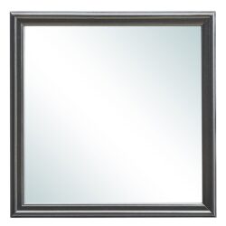 Elegant Transitional Mirror - Metalic Black