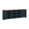 Nantucket - TV Stand Console For TVs Up To 100" - Blue Denim, Whiskey - Image 4