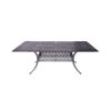 Rectangular 6 Person 84.2" Long Dining Set With Sunbrella Cushions - Gray / Ivory - Image 5