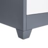 Metal Storage Cabinets, Cleaning Tool Cabinet With Locking Door, Tall Broom Tool Organizer, Large Storage Cabinet For Kitchen - Gray / White - Image 9