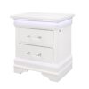 Charlston - Nightstand With LED - White - Image 3