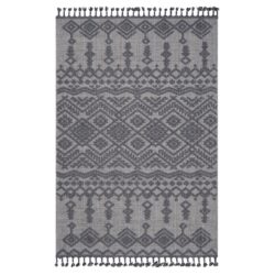 Guros - 4' X 6' Traditional Indoor / Outdoor Area Rug - White / Gray