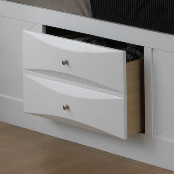 Marilla - Queen Storage Bed - White