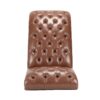 Tufted Armless Chaise Lounge - Brown - Image 8