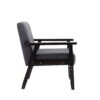 Bahamas - Linen Fabric Chair - Dark Gray - Image 3