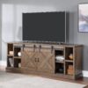 Farmhouse - TV Stand Console For TVs Up To 95" - Barnwood - Image 7