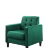 Hale - Velvet Armchairs And End Table Living Room (Set of 3) - Green - Image 3