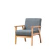 Bahamas - Linen Fabric Chair - Gray - Image 2