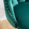 Swivel Velvet Barstools Adjusatble Seat Height, Modern Upholstered Bar Stools With Backs Comfortable Tufted For Home Pub And Kitchen Island (Set of 2) - Green - Image 11