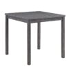 Lucian - 5 Piece Counter Height Pub Table With Tufted Linen Stools (Set of 5) - Gray - Image 2