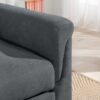 Hannah - Woven Convertible Armchair - Dark Gray - Image 2