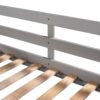 Full And Twin Size L-Shaped Bunk Bed With Slide And Short Ladder - Gray - Image 12
