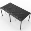 10 x 19 Ft Louver Pergola Frame & Louvers - Black - Image 9