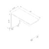 Printer Mobile Stand, Computer Desk, Home Office Desk - Red Cocoa - Image 3