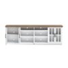 Hampton - TV Stand Console For TVs Up To 100" - Jasmine Whitewash / Barnwood - Image 3