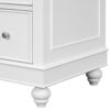 Contemporary Bathroom Vanity Cabinet, 4 Drawers & 1 Cabinet Door, Multipurpose Storage, Resin Integrated Sink, Adjustable Shelves, Solid Wood Frame With MDF - White - Image 24