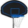 Trampoline For Adults & Kids With Basketball Hoop, Outdoor Trampolines With Ladder And Safety Enclosure Net For Kids And Adults - Blue - Image 2