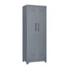 Metal Storage Cabinets, Cleaning Tool Cabinet With Locking Door, Tall Broom Tool Organizer And Storage, Large Storage Cabinet For Kitchen - Gray - Image 4