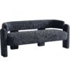 Boucle Upholstery Modern Sofa For Living Room - Dark Gray - Image 2