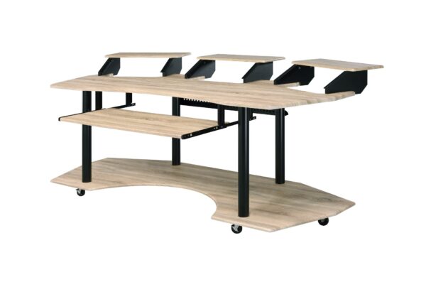 Eleazar - Music Recording Studio Desk - Oak