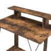 Nypho - Writing Desk - Weathered Oak / Black - Image 6