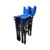 Folding Chair Wooden Director Chair Canvas Folding Chair Folding Chair (Set of 2) - Blue - Image 8