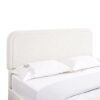 Liv - Patented 2 Drawers Queen Upholstered Storage Platform Bed - Ivory Boucle - Image 13