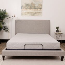 8" Queen Comfort Series Firm Gel Memory Foam Tight Top Mattress - Black / Gray