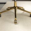 Office Chair, Artificial Rabbit Hair Home Office Chair With Golden Metal Base, Adjustable Desk Chair Swivel Office Chair, Vanity Chair - Black - Image 13