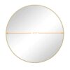 Wall Mirror Circular Mirror Metal Framed Mirror Round Vanity Mirror Dressing Mirror, For Bathroom, Living Room, Bedroom - Gold - Image 8