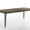Bistro - 9 Piece Dining Table With Extension Leaf And Off White Fabric Dining Chairs (Set of 9) - Vintage Walnut - Image 7