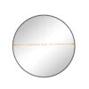 Wall Mirror Circular Mirror Metal Framed Mirror Round Vanity Mirror Dressing Mirror, For Bathroom, Living Room, Bedroom, Wall Decor - Black - Image 7