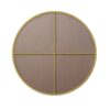 Wall Circular Mirror Metal Framed Mirror Round Vanity Mirror Dressing Mirror, For Bathroom, Living Room, Bedroom Wall Decor - Gold - Image 4