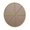 Wall Mirror Circular Mirror Metal Framed Mirror Round Vanity Mirror Dressing Mirror, For Bathroom, Living Room, Bedroom - Gold - Image 5