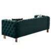 Chesterfield - Modern Tufted Velvet Living Room Sofa, 84.25''W Couch - Green - Image 10