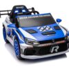 12V4A 20W*2 One Button Start, Forward And Backward, High And Low Speed, Music, Front Light, Power Display, Two Doors Can Open, 2.4G R / C, Seat Belt Four Wheel Absorber Kids Ride On Car - Blue - Image 3