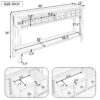 Rustic Entryway Console Table Long Sofa Table With Two Different Size Drawers And Bottom Shelf For Storage - Espresso - Image 3