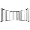 Adjustable Safety Gate 8 Panels Play Yard Metal Doorways Fireplace Fence Christmas Tree Fence Gate For House Stairs Gate Prohibited Area Fence - Black - Image 16