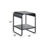 Raziela - End Table - Concrete Gray / Black - Image 5