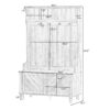 Hall Tree With 4 Hooks, Coat Hanger, Entryway Bench, Storage Bench, 3 In 1 Design, For Entrance, Hallway - Brown - Image 17