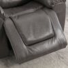 2 Seater Home Theater Recliner Manual Recliner Chair With A Storage Box And Two Cup Holders For Living Room - Gray - Image 14