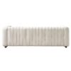 Contemporary Velvet Sofa Couch For Living Room - Beige - Image 5