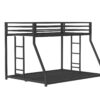 Adam - Twin Over Full Metal Bunk Bed - Black - Image 13