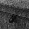 Ottoman Oval Storage Bench Chenille Bench With Large Storage Space For The Living Room, Entryway And Bedroom - Gray - Image 6